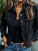 Bohemian Fringe & Lace Denim Jacket