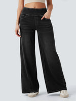 Casual, Comfortable, And Stretchy Elastic-waist Soft Denim Jeans