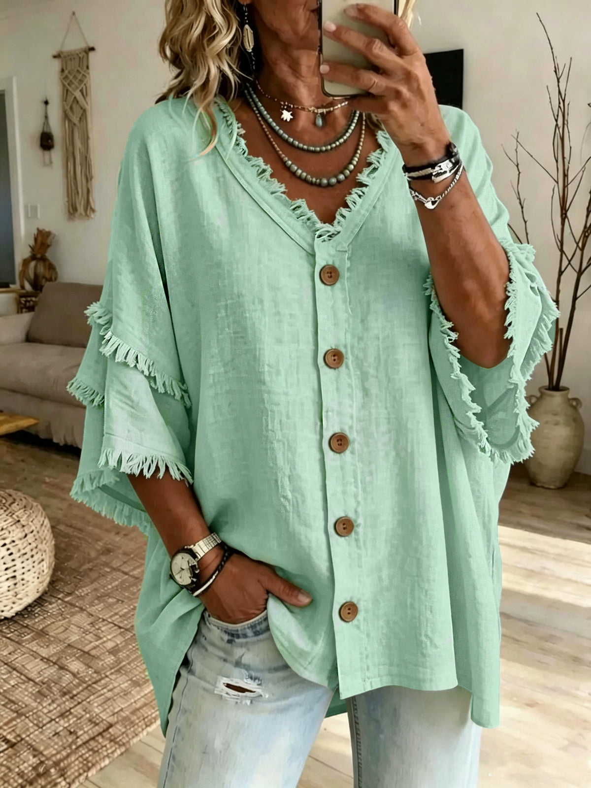 Chic Velvet Drop-Shoulder Sweatshirt