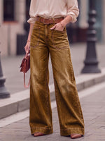 Women's High-waisted Casual Loose-fitting Wide-leg Jeans