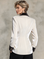 Elegant Formal Velvet Leopard Top