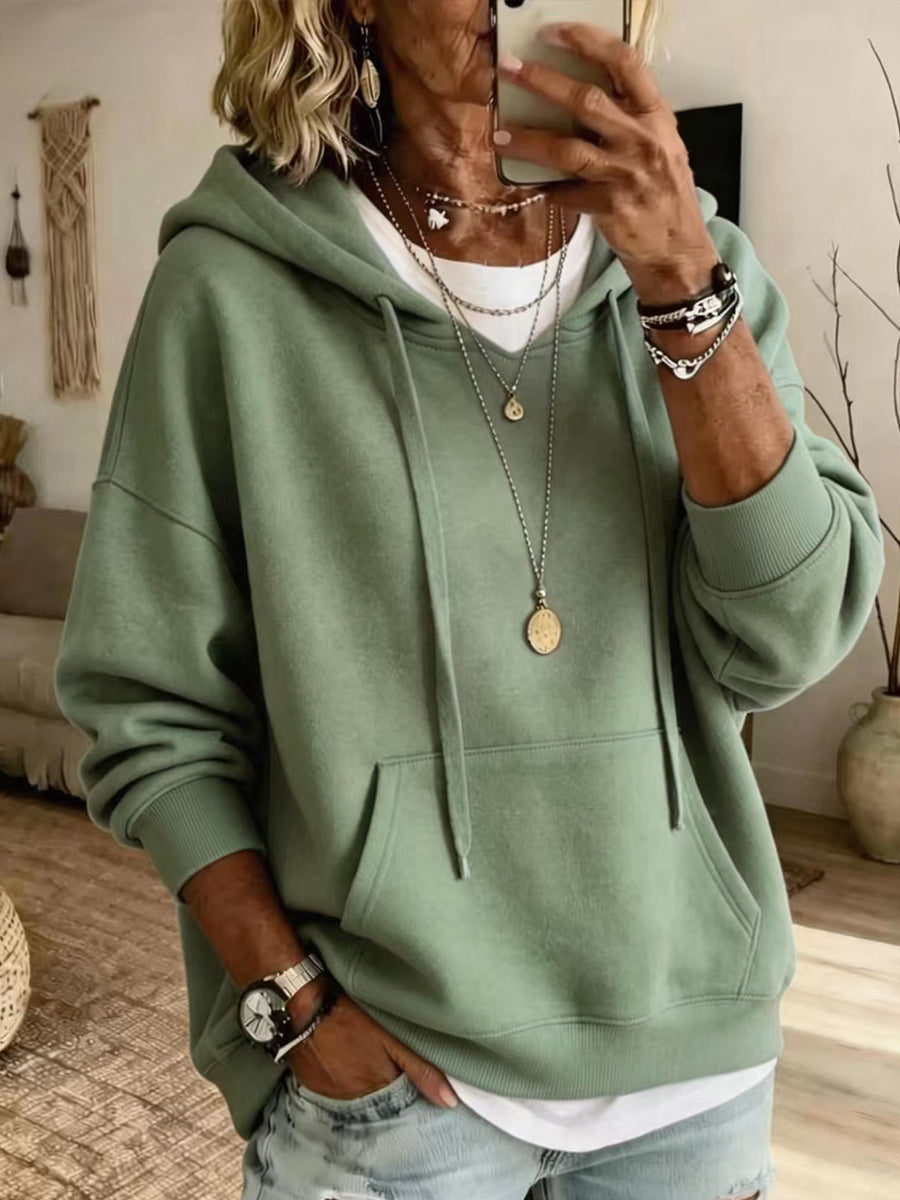 Relaxed-fit Casual Cotton Hoodie