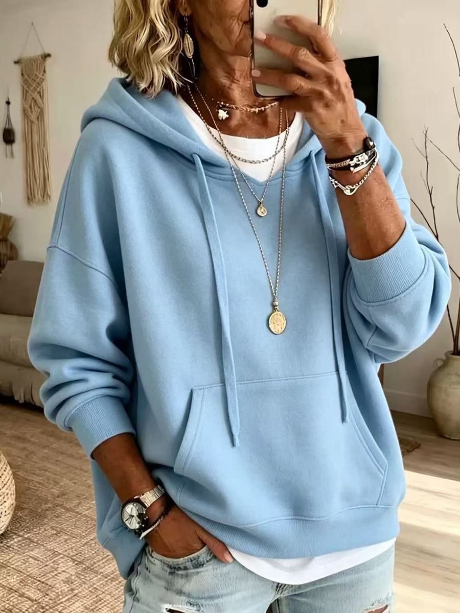 Relaxed-fit Casual Cotton Hoodie