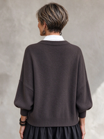 Casual Elegant Bowknot Knit Cardigan