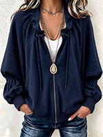 Cozy High Quality Textured Zip-Up Jacket