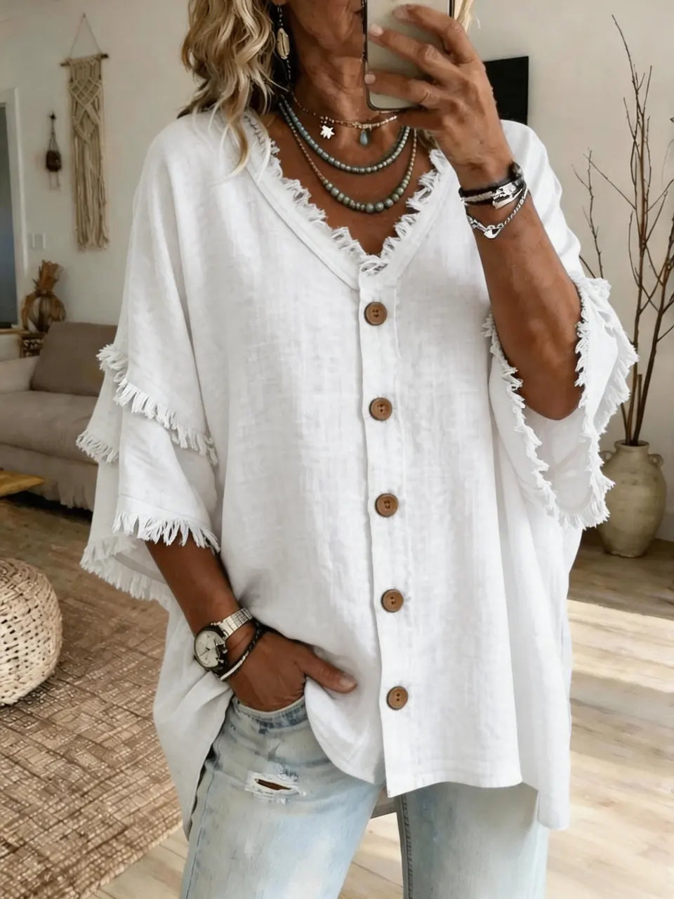 Chic Velvet Drop-Shoulder Sweatshirt